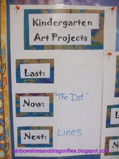 a bulletin board with words and pictures on it that say, the dot lines are not