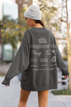 Step into nostalgia and comfort with our Classic Logo Oversized Sweater. Made for both men and women, this high-quality cotton sweater blends timeless style and durability. Its oversized fit and iconic logo add a touch of vintage to any outfit. Versatile and cozy, it's perfect for everyday wear or making a statement. Whether you love its retro vibes or seek ultimate comfort, this sweater is a must-have. Elevate your style effortlessly with this iconic, top-quality sweater--an essential for classic fashion and lasting comfort. Embrace the blend of nostalgia and modern fashion with our premium sweater. 🌱 SAVING THE TREES WITH EACH PURCHASE 🌱 With every purchase you make, we pledge to plant a tree. Your support not only benefits the environment but also transforms lives. Join us in planting Oversized Gray Sweatshirt With Letter Print, Urban Oversized Letter Print Sweater, Oversized Slogan Sweater For Loungewear, Oversized Text Print Sweater For Loungewear, Streetwear Drop Shoulder Sweater With Letter Print, Oversized Crew Sweater With Letter Print, Streetwear Letter Print Drop Shoulder Sweater, Oversized Sweatshirt With Letter Print And Drop Shoulder, Oversized Text Print Crew Sweater