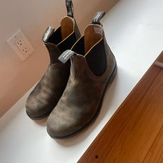 Worn For A Few Months This Winter Irregularly. In Very Good Shape But Not Brand New. Color Isn’t Working For Me So I’m Selling. Casual Slip-on Waterproof Boots With Leather Sole, Casual Waterproof Slip-on Boots With Leather Sole, Casual Chelsea Boots With Snip Toe And Leather Footbed, Casual Chelsea Boots With Snip Toe And Leather Sole, Casual Chelsea Boots With Rubber Sole, Casual Chelsea Boots With Vibram Sole, Casual Chelsea Boots With Leather Sole For Outdoor, Casual Slip-on Chelsea Boots With Rubber Sole, Casual Chelsea Boots With Round Toe