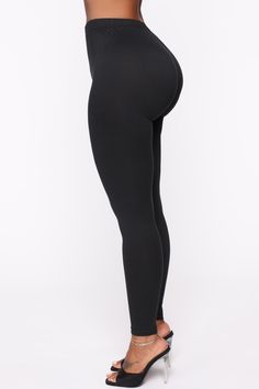 Available In Black , Burgundy , And Grey DTY Fabric Full Stretch Skinny Legging High Rise Elastic Waistband 28 inseam. Based on a size Small 92% Polyester 8% Spandex Imported | My Number One Leggings in Black size Medium by Fashion Nova Compression Elastane Pants, Solid Micro-elastic Elastane Yoga Pants, Tight Seamless Solid Bottoms, Tight Solid Seamless Bottoms, Full Length Elastic Fit Solid Color Activewear, Tight Solid Bottoms With Seamless Construction, High Stretch Elastane Leggings With Elastic Waistband, Seamless Yoga Pants Made Of Elastane, Black Seamless Tight Leggings