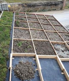 the garden is being prepared and ready to be planted