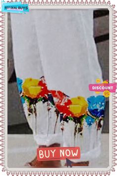 Casual Floral Regular Fit Fashion Pants Multicolor Ankle-length Bottoms For Summer, Spring Multicolor Ankle-length Bottoms, Multicolor Ankle-length Bottoms For Spring, Multicolor Casual Ankle-length Bottoms, Casual Multicolor Ankle-length Bottoms, Multicolor Ankle-length Casual Bottoms, Multicolor Ankle-length Harem Pants For Summer, Summer Multicolor Ankle-length Harem Pants, White Ankle-length Pants For Spring