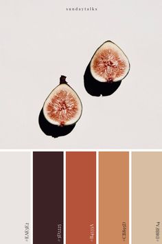 a rich, warm palette inspired by sweet figs and fresh seasonal fruit. Brunt Orange Color Palette, Brown Beige Orange Color Palette, Orange Gray Brown Color Palette, Orange Brown White Color Palette, Crisp Color Palette, Fig Colour Palette, Rust Orange Palette, Burnt Orange Pallet Colour Palettes, Burnt Orange Colour Scheme