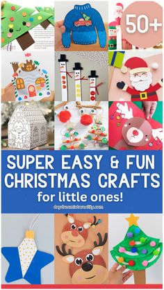 Discover easy and fun Christmas craft ideas for kids of all ages. Perfect for preschool, kindergarten, and elementary school, these crafts are simple to make and come with free printable templates. From ornaments to puppets and paper plate crafts, there's something for everyone. Many of these crafts have a Christian theme, featuring the Nativity story, and can be used as decorations or given as gifts.