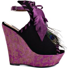 " Feathered Possibilitues " Feathered Sling Back Platform. Paisley Pastel Gold / Purple. Black Faux Suede , Braided Edges Purple Suede Leaf Purple Wedge Heel Sandals For Party, Adjustable Wedge Heels For Party, Purple Synthetic Wedge Heel Sandals, Purple Platform Wedge Sandals, Purple Wedge Heel Sandals In Synthetic Material, Purple Open Toe Synthetic Wedge Sandals, Purple Adjustable Sandals For Party, Purple Open-toe Party Sandals, Purple Platform Sandals For Party