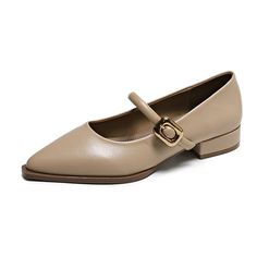 LBSFY - 2024 New French Pointed Single Shoes for Women's Dress, Elegance, One line with Thick Heels, Commuter Single Shoes