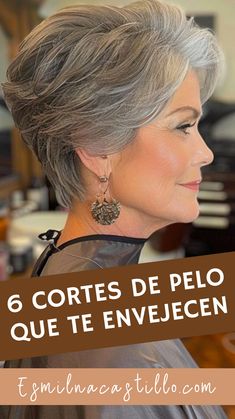 ¡No te pierdas esta lista y luce más joven con un nuevo estilo! 💇‍♀️✨ #CortesDePelo #Rejuvenece #NuevoLook Amal Clooney, Jane Fonda, Lily, Crochet, Quick Saves, Color