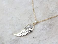 Gold Wing Necklace Gold Angel Wing Necklace Guardian Gold - Etsy Gold Winged Necklace For Gift, Gold Winged Necklace Perfect As A Gift, Chain Silver Necklace, Gold Angel Wings, Silver Angel Wings, Gold Wing, Angel Wing Necklace, Gold Chain Design, Gold Angel