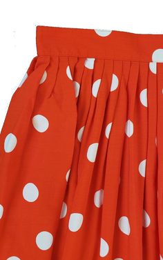 Details: Brand: Chaus Size: Small Materials: 100% Rayon Red Polka Dot Skirt, Painted Post, 60s Mod, Polka Dot Skirt, Fan Earrings, Dot Skirt, Red Polka Dot, Flower Clip, Square Scarf