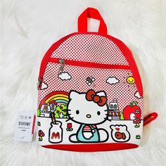 Sanrio X Bioworld Hello Kitty Vintage Print Dotted Red Mini Backpack Purse Condition: Brand New With Tags Note: Please View All Photos Carefully For Item Description. Thank You. Lc0028orc Cute Red Travel Backpack, Cute Red Backpack For Travel, Cute Red Backpack For Everyday Use, Red Hello Kitty School Bag, Cute Red Backpack With Adjustable Strap, Red Hello Kitty Bag For Everyday Use, Red Hello Kitty Print Bag For Everyday Use, Red Hello Kitty Travel Bag, Playful Red Bag For Back To School