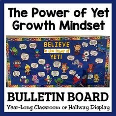 bulletin board for the power of yet growth minds