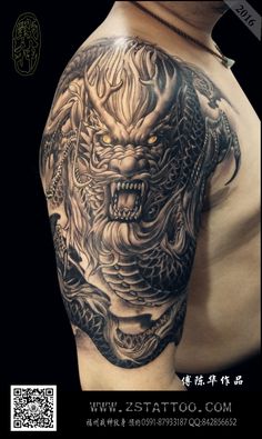 Amazing Arm Tattoos Men, Dragon Tattoo For Men Arm Half Sleeves, Shoulder Dragon Tattoo, Forearm Dragon Tattoo, Arm Dragon Tattoo, Dragon Tattoo Wrapped Around Arm, Dragon Shoulder Tattoo