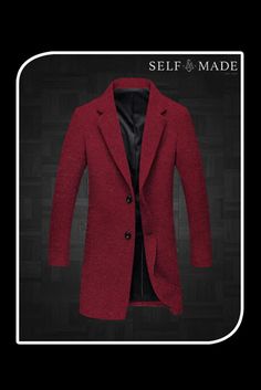 What is the best wool coat for men or women? This red beauty! Like this look but want to make some changes? Chat with a stylist or book an appointment. Fabric No: DBQ1226 Color: Red Pattern: Plain Composition: 95% Wool, 5% Cashmere Yarn Count: N/A Weight: 450g/m G/SM Occasion: Overcoat Formal Red Wool Coat, Burgundy Single-breasted Business Outerwear, Burgundy Winter Outerwear For Office, Elegant Red Wool Coat For Formal Events, Elegant Red Wool Coat For Formal Occasions, Red Single-breasted Outerwear For Business, Elegant Red Pea Coat For Formal Occasions, Red Single-breasted Business Outerwear, Elegant Red Long Pea Coat