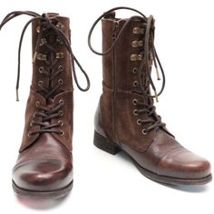 Ships Within 9-12 Days New Brown Distressed Leather Boots Size 36 M Heel Height: Low (3/4 In. To 1 1/2 In.) Toe Shape: Round Material: Leather Distressed Leather Boots, Diesel Shoes, Shoes Brown, Brown Leather Boots, Distressed Leather, 12 Days, Lace Up Boots, New Day, Shoe Laces