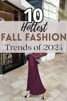 Fall 2024 Color Trends Fashion, Fall2024 Fashion Trends, Fall Fashion Trends 2024, Fall 2024 Fashion Trends, 2024 Fall Fashion Trends, Winter Style Guide, Stylish Fall Outfits, 1 Tattoo, Trendy Fall Outfits