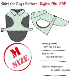 the sewing pattern for this shirt is easy to sew