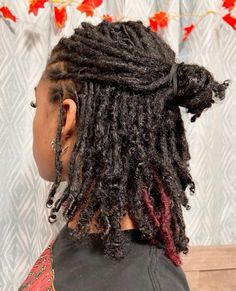 Low Density Locs, Loc Mullet, Loc Mohawk, Feminine Locs, Girl Locs, Baddie Ideas, Locks Hair, Micro Locs