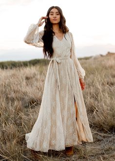 Haley Dress in Sand - Joyfolie Long Sleeve Lace Maxi Dress, Swim Shoes, Wardrobe Inspiration, Womens Clothes, Lace Maxi, Boho Maxi, Wardrobe Style, Boho Maxi Dress, Trendy Clothes For Women