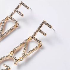 ..the perfect statement peice for my brides to be💕 Trendy Crystal Wedding Earrings, Trendy Crystal Wedding Earrings For Pierced Ears, Trendy Crystal Earrings For Wedding, Trendy Dangle Crystal Earrings For Wedding, Trendy Gold Crystal Earrings For Wedding, Trendy Crystal Jewelry For Weddings, Trendy Wedding Jewelry With Matching Earrings, Trendy Wedding Jewelry Set With Matching Earrings, Trendy Dangle Earrings For Wedding