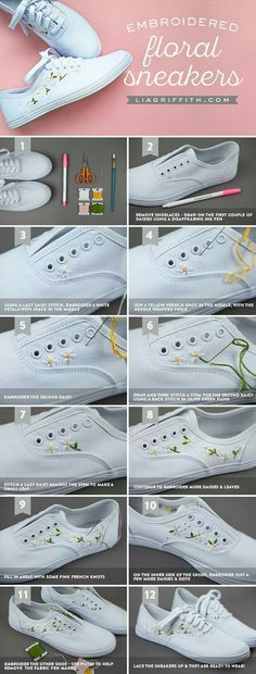 how to make an embellished shoe step - by - step instructions