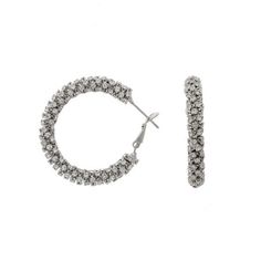 These crystal encrusted hoops are the perfect way to glam up everything from your LBD to your everyday basics. Size: one size. Color: Silver. Gender: female. Age Group: adult. Amrita Singh, Crystal Hoop Earrings, Everyday Basics, Faceted Crystal, Silver Hoop Earrings, Crystal Earrings, Womens Watches, Women's Earrings, Crochet Earrings