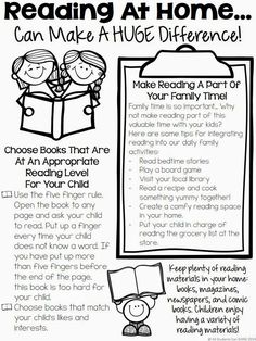 reading at home can make a huge difference to your child's life and help them learn how to read