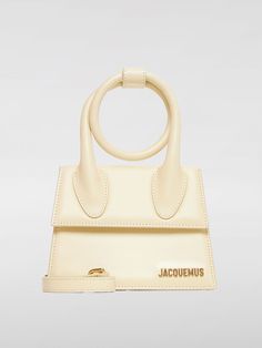 Mini Bag JACQUEMUS Woman color White Jacquemus Le Chiquito, Jacquemus Bag, Leather Top, Cow Leather, Valentino Garavani, Tote Handbags, Smooth Leather, Bottega Veneta, Miu Miu