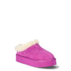 Redefine your laidback moments with Pawz by Bearpaws Cozy Lined Platform Slippers. Slip them on and enjoy a cozy soft feel and comfy fit as you take on your casual routines, days off included. These clog slippers feature buttery-soft faux suede and a super-soft, plush faux shearling lining to help keep your feet toasty warm. The lightweight, supportive platform sole adds a trendy touch to these slippers youre sure to love. Size: 9.  Color: Purple.  Gender: female.  Age Group: adult. Soft Snug Slippers For Casual Wear, Soft Slippers For Lounging, Soft Casual Slippers With Snug Fit, Soft Snug Casual Slippers, Casual Soft Snug Slippers, Casual Indoor Slippers With Snug Fit, Casual Snug Slippers For Indoor Use, Casual Soft Texture Slippers For Loungewear, Casual Snug Indoor Slippers