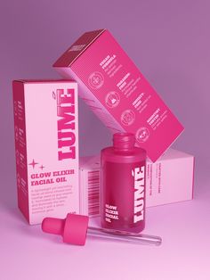 Lumé | Brand Identity & Packaging :: Behance Pink Skincare Packaging, Cute Skincare Packaging, Skincare Package Design, Skin Care Packaging Ideas, Beauty Box Packaging, Bold Packaging Design, Skin Care Branding Design, Beauty Brand Identity, Skin Care Branding