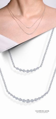 14K White Gold Fashion Necklace
NK6340W45JJ
#GabrielNY  #UniqueJewelry
 #FineJewelry#GabrielAndCo
#FineJewelry#FashionJewelry#UniqueJewelry
#GiftIdeas
#DiamondJewelry #Jewelry #gabrieljewelry#UniqueGifts 
#Jewelry #Design#HandcraftedJewelry #Elegance
#Necklaces#WhiteGold#WhiteGoldNecklace
#DiamondNecklace #GoldNecklace
#14k #14kWhiteGold #14kWhiteGoldNecklace
#WhiteGoldFashionNecklace
#FashionNecklace Gabriel Jewelry, Gold Fashion Necklace, White Gold Necklaces, Gold Fashion, Bar Necklace, White Gold Diamonds, Shop Necklaces, Diamond Jewelry, Gold Diamond