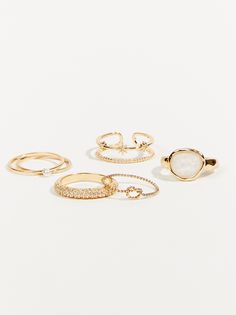 Enhance your ring collection with this 6-pack of glitz dainty rings, offering a variety of sparkling designs that effortlessly add a touch of glamour to your outfits for any occasion. Trendy Open Ring Midi Rings For Wedding, Trendy Rose Gold Midi Rings For Wedding, Trendy Midi Open Ring For Wedding, Delicate Gold Rings For Party, Trendy Midi Rings For Party, Delicate Gold Party Rings, Trendy Wedding Midi Rings, Dainty Open Ring For Party, Trendy Rose Gold Party Rings