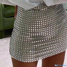 Orcajump - Stylish Bodycon Mesh Sequin Skirt in Solid Color with Sexy Appeal Body Building, Types Of Skirts, A Line Skirt, A Line Skirts, Sequin Skirt, Sequin, A Line, Solid Color, Mesh