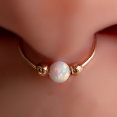 Elegant Adjustable Gold Septum Ring, Adjustable Gold Elegant Septum Ring, Adjustable White Halo Jewelry, Hypoallergenic Adjustable Septum Ring For Weddings, Elegant Rose Gold Septum Ring For Wedding, Elegant Adjustable Hoop Septum Ring, Hoop Lip Piercing, Forward Helix Hoop, Septum Piercing Hoop