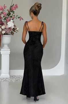 Whitney Maxi Dress - Black – BABYBOO