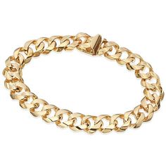 Cuban link 8" Bracelet, 14K gold 222122540 Luxury Cuban Link Bracelet With Figaro Chain, Classic 14k Gold Diamond Bracelet With Chain, 14k Yellow Gold Chain Link Bracelet, Elegant Sterling Silver Cuban Link Bracelet With Polished Finish, Classic Link Chain Tennis Bracelet, Classic Link Chain Diamond Bracelet, Formal Link Diamond Bracelet, Elegant Cuban Link Bracelet With Solid Construction, Classic Cuban Link Bracelet With Jubilee Details