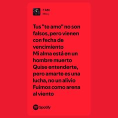 a red poster with the words in spanish