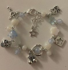 White And Blue Bracelet, Cute Bracelet