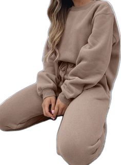 Sweat Set, Casual Wide Leg Pants, Solid Color Dress, Suspender Dress, Layer Dress, Round Neck Sweaters, Tracksuit Women, Fashion Joggers, Leisure Wear