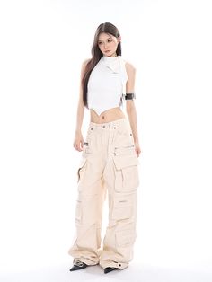 SIZE Trouser length waistline Hip circumference Leg circumference M 111 74 104 70 L 112 76 108 71 XL 113 78 112 72 Size: M L XLColor classification: apricot, blackApplicable season: All seasonsYear Season: Summer 2023Thickness: RegularTrouser length: Long pantsStyle: straight-leg pants Fitted Full Length Cargo Pants With Multiple Pockets, Solid Full-length Cargo Jeans With Pockets, Full Length Cargo Jeans With Pockets, Full Length Techwear Cargo Pants With Pockets, Utility Pants With Side Pockets, Techwear Full-length Parachute Pants With Pockets, Functional Full-length Cargo Pants For Streetwear, Utility Full Length Pants With Side Pockets, Baggy Full-length Cargo Pants With Pockets