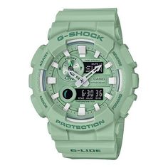 CASIO G-Shock Analog-Digital 'Green' GAX-100CSB-3A (Shockproof/Water Proof) Functional Green Sports Watch, Functional Green Watch With 10atm Water Resistance, Functional Green Watches For Outdoor Activities, Green Sporty Outdoor Watch, Sporty Green Outdoor Watch, Green Sports Watch With Analog Display, G Shock Men, Casio G Shock Watches, Casio Vintage