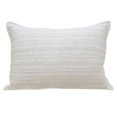 a white pillow on a white background