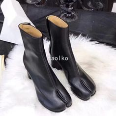 #ad Find ideas and inspiration for Occident Style Womens Ankle Boots High Block Heels Shoes Split Toe Pull On 34-43, Fashion Womens Boots Split Toe Shoes, Split Toe Boots, Block Heels Shoes, Closed Toe Heel, High Block Heels, Block Heel Shoes, Boots High, Womens Ankle Boots, Toe Shoes