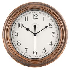 an analog clock is shown on a white background