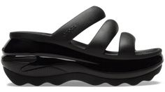 The look and feel of our Classic Mega Crush Clog is now available in this unique slide sandal design. Introducing the Mega Crush Triple Strap, featuring an enhanced rubber tread, updated detailing around the outsole and a platform ready to take any outfit to the next level. A puffy, three-strap upper provides a stylish look, while keeping your foot secure. Are you ready for your new crush?  Mega Crush Triple Strap Details:    Unique wavy sole design with enhanced rubber tread   Upper features th Mega Crush Clog, New Crush, Sandal Design, Textile Sculpture, Slides Shoes, Designer Sandals, Platform Wedges, Look Chic, Cute Shoes