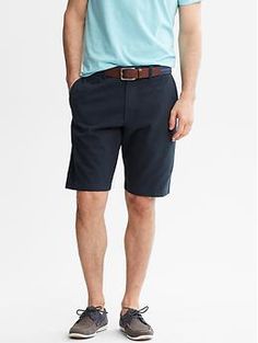 Solid Short | Banana Republic Casual Business Bottoms With Side Pockets, Casual Bottoms With Patch Pockets And Flat Front, Casual Flat Front Bottoms With Pockets, Casual Bottoms With Pockets And Flat Front, Casual Flat Front Bottoms With Belt Loops, Relaxed Fit Casual Business Bottoms, Summer Business Cotton Bottoms, Relaxed Fit Casual Bottoms For Business, Casual Relaxed Fit Business Bottoms