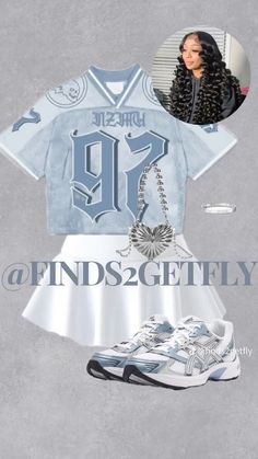 Bday Outfits For School, Powerhouse Outfit Ideas, Birthday Outfit 15th Birthday, 14th Birthday Outfits, Blue And White Outfit Ideas, Fly Birthday Outfits, Birthday Outfit For School, 17th Birthday Ideas Outfits, Clothes Names