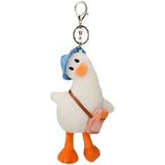 PRICES MAY VARY. Made of high quality short plush fabric+pp filler,washable. Adorable decorations of your backpacks,handbags,party decoration,wedding decorations,desk decor and so on. Suitable for everyday use or special occasions decorations, such as weddings, parties. Best gifts for wedding,birthday,Christmas,Valentine's Day and so on Package:One cute duck key chain.Color:White or yellow choice The most important is the material itself is high quality, so this keychain is very good. 

This cut Duck Necklace, Duck Keychain, Animal Keychain, Gifts For Wedding, Cute Duck, Best Wedding Gifts, Family Friend, Plush Fabric, Decoration Wedding