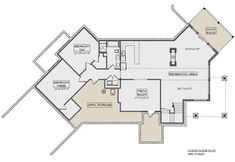 the floor plan for a house with two levels