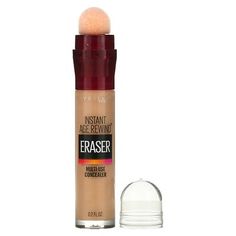 Medium/FullInstant Coverage for Under-Eye Concealing, Face Shaping, All Over Face UseMicro Corrector Applicator + Super Concentrated FormulaInstant Eraser is the do-it-all concealer that moisturizes too! This multi-use concealer does it all: hydrates, conceals, contours and corrects in a click! Get up to 12 hours of moisturizing wear for crease-resistant coverage and a sponge tip applicator.Instant Rewind Eraser is the do-it-all concealer. This hydrating concealer does everything you need in a N Maybelline Instant Age Rewind Concealer, Hydrating Concealer, Maybelline Instant Age Rewind, New Year's Makeup, New York Minute, Age Rewind, Glass Containers, Get Up, Makeup Cosmetics