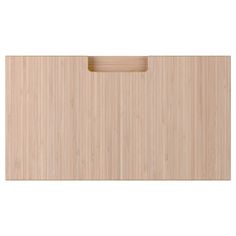 an empty wooden cutting board on a white background